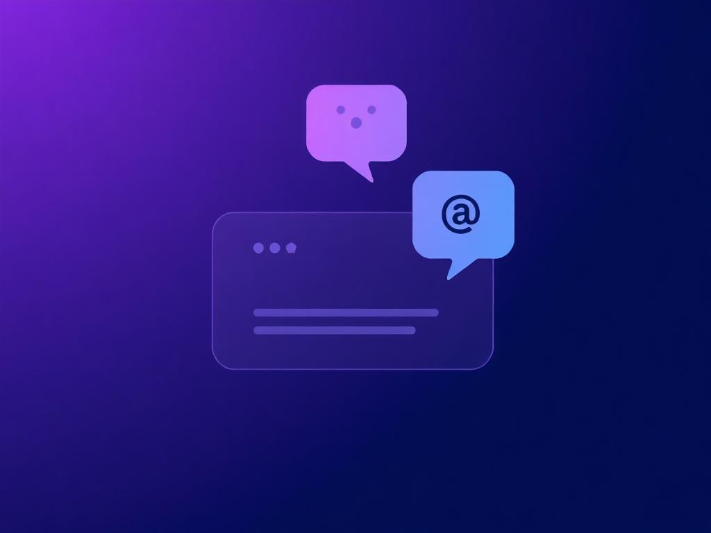 Maya chat composer with floating message bubbles